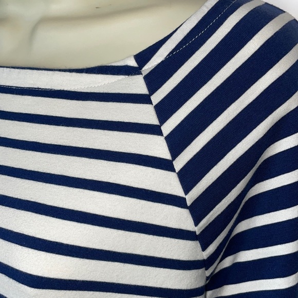 Vineyard Vines Navy/White Striped Long Slv Top EC - Picture 2 of 4